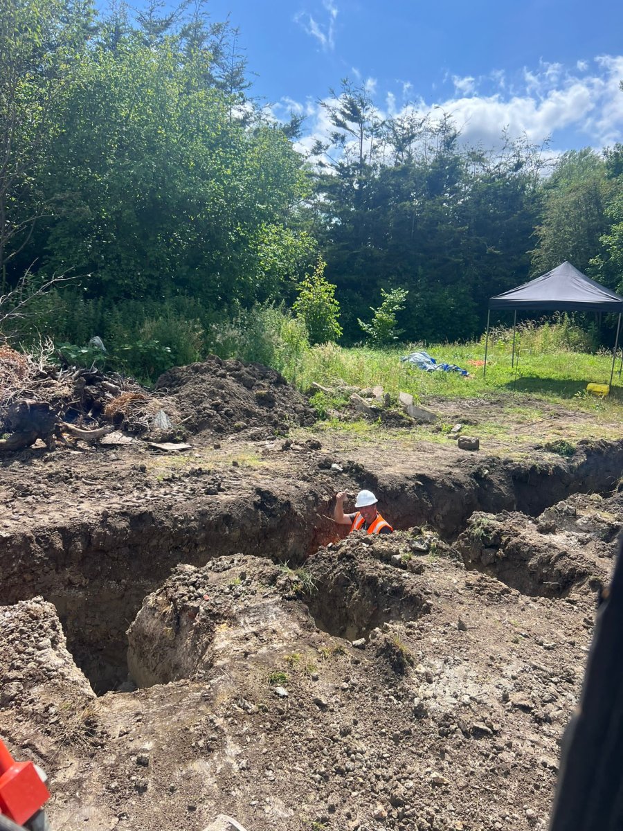OHP foundations dug