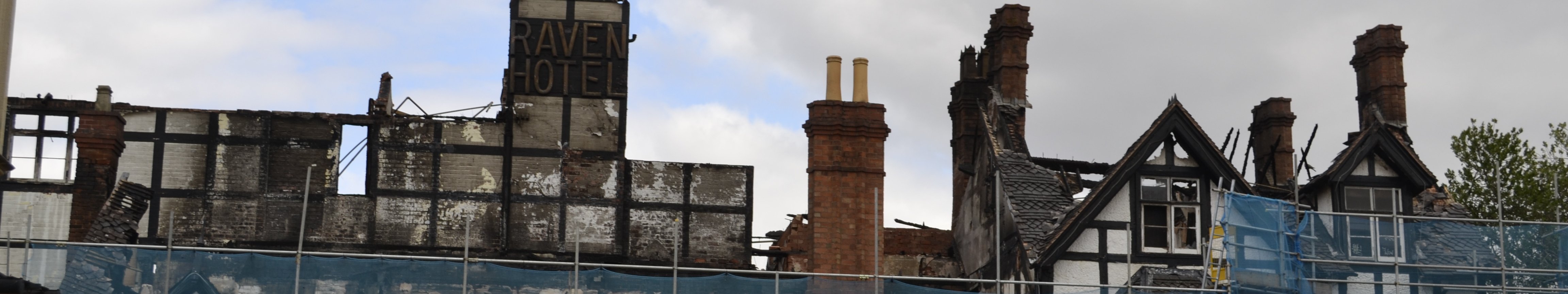 The Raven Hotel August 2025 after the fire