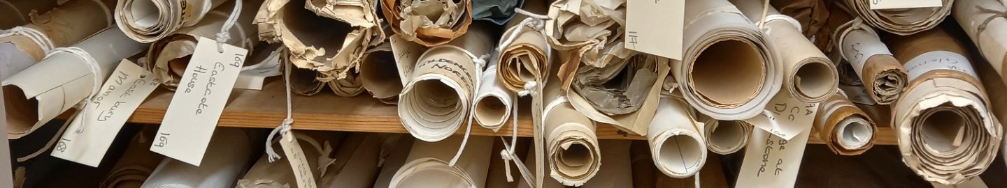 Rolled papers in archive