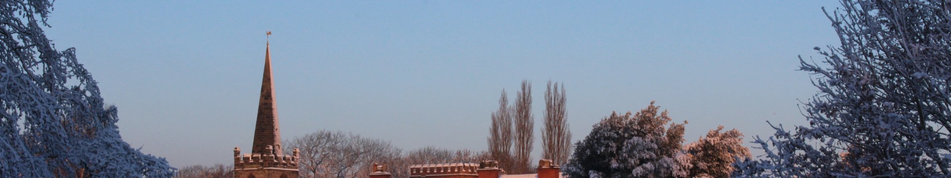 Holme Pierrepoint Hall in snow, credit Robert Brackenbury