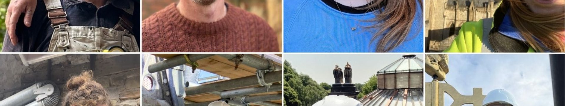 A grid of 8 portraits showing the Fellows and Scholars described in the page.