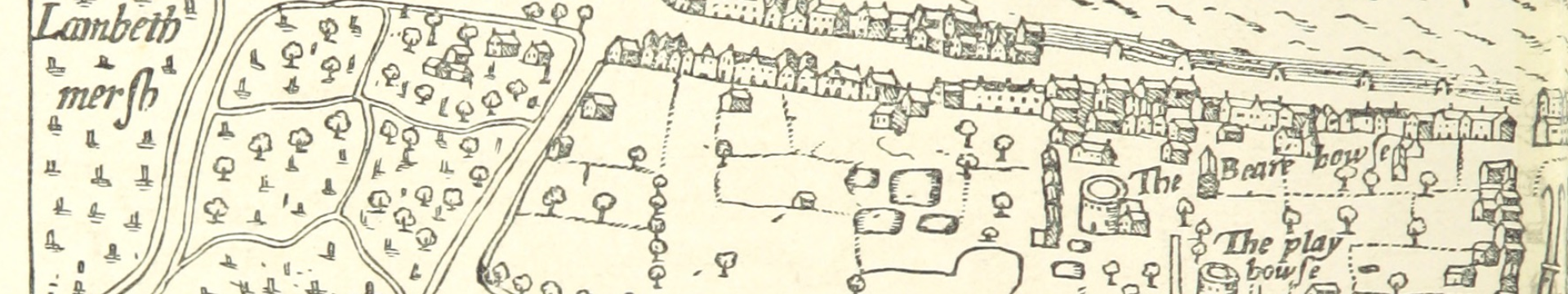 Section from 'Old Southwark and its people' 1593 by Pieter van der Keere