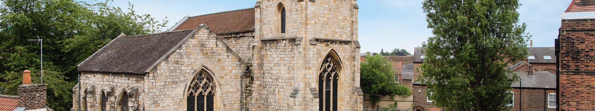 St Denys Church photographed from a high angle