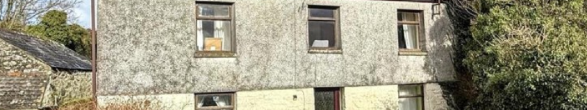 house with outbuildings