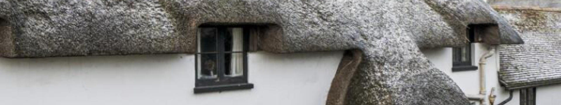 terraced thatched cottage