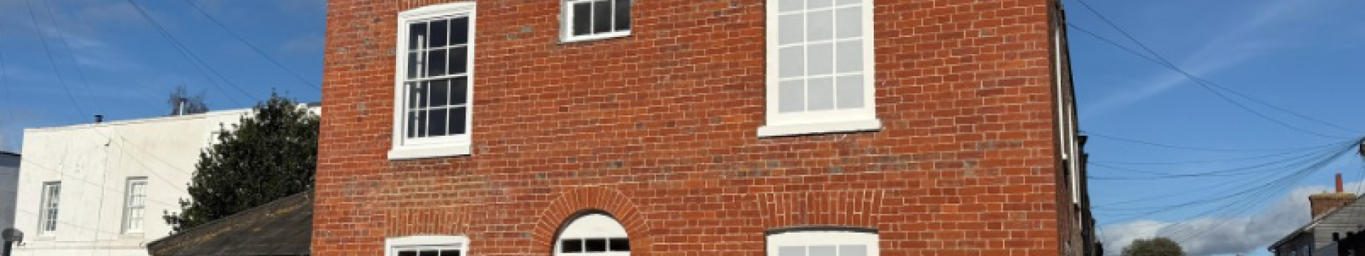 red brick Georgian house