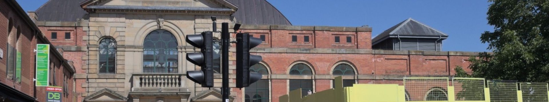 Derby Market Hall in sunshine