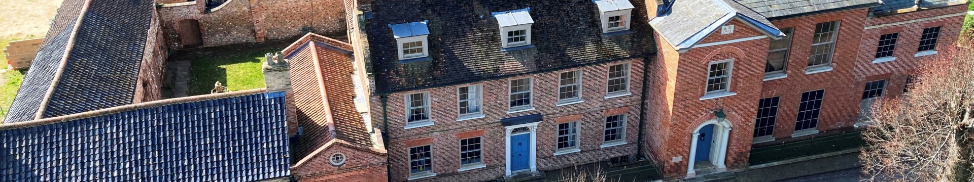 Northwold Manor from the air. © Warwick Rodwell