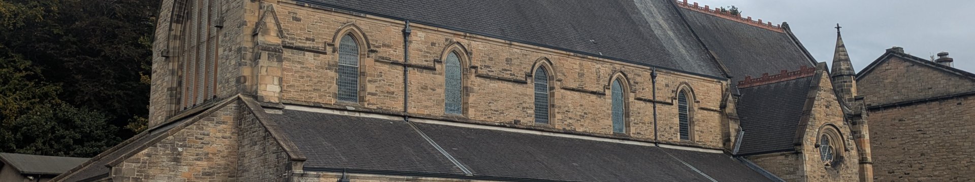 Holy Trinity Episcopal Church viewed from the roadside