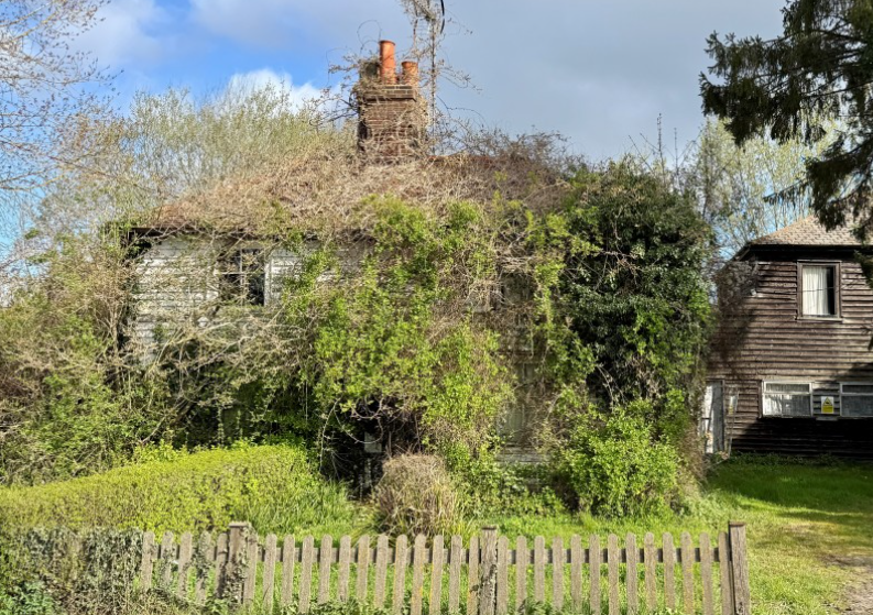dilapidated cottage