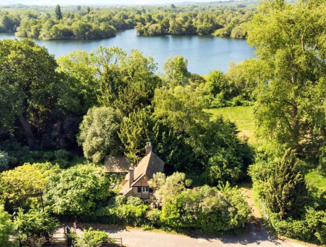 house by a lake