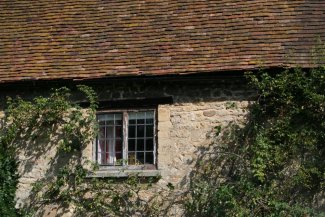 Window in an old stone house