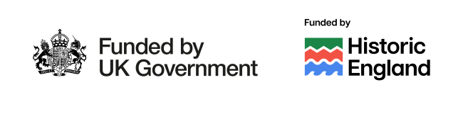 Funded by UK Government Logo | Funded by Historic England Logo 