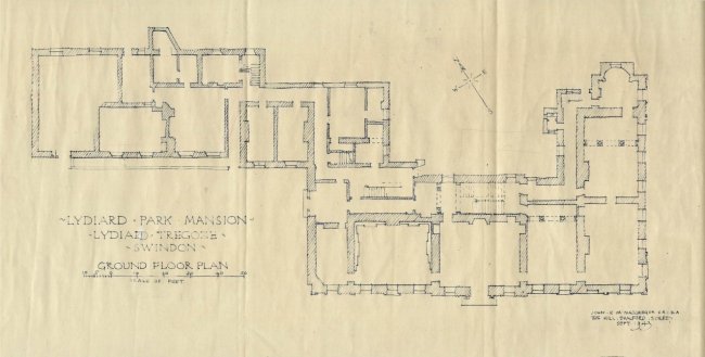 Lydiard Park Mansions 1943 plan