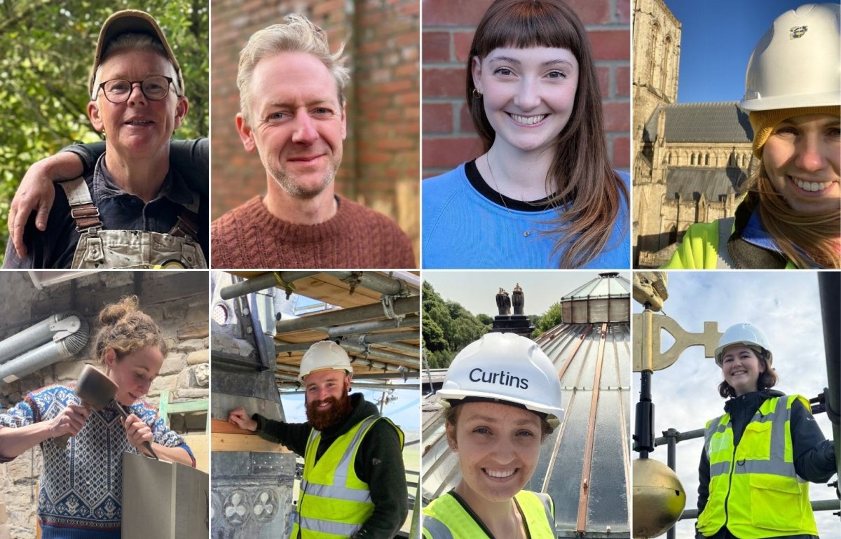 A grid of 8 portraits showing the Fellows and Scholars described in the page.