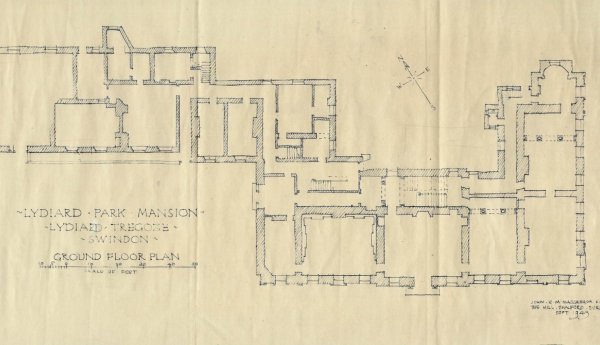 Lydiard Park Mansions 1943 plan